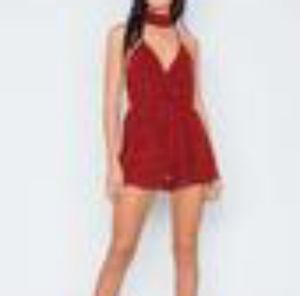 Mock Neck Cami Evening Romper